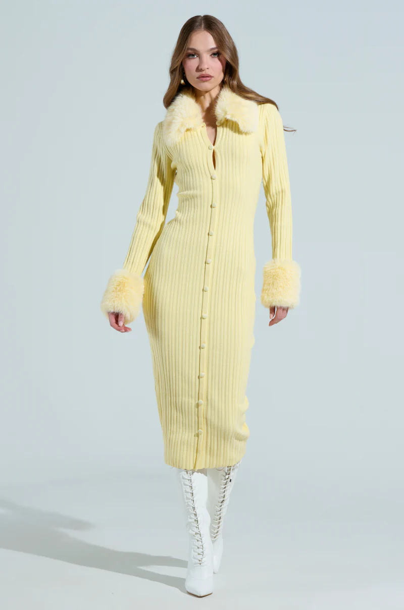 READY FOR SPRING KNIT MIDI DRESS