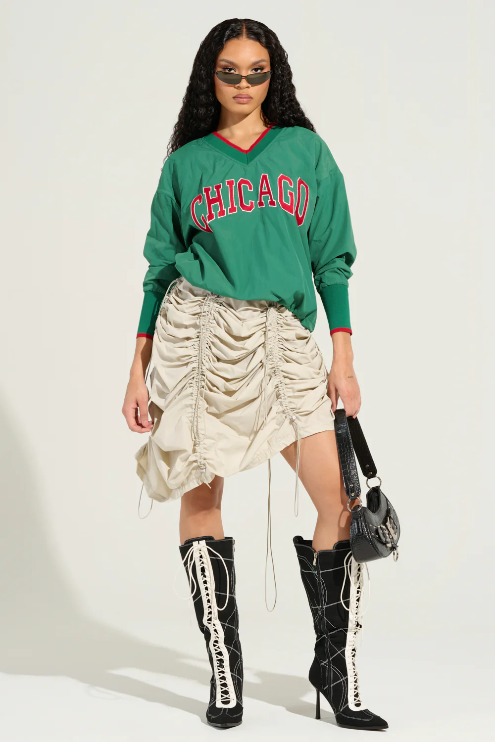 REAL CHICAGO GIRL PULL OVER SWEATSHIRT - Image 5