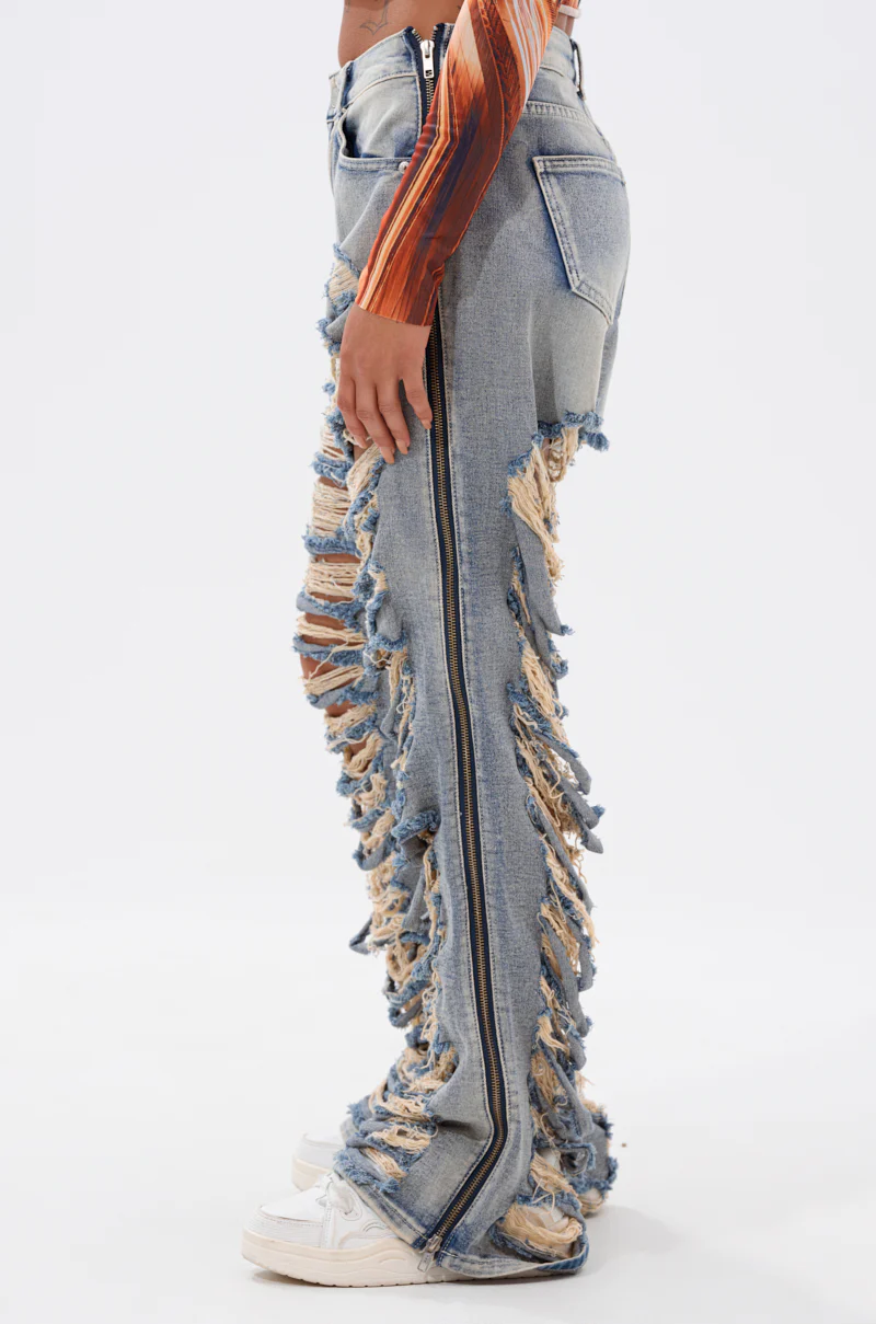 REAL TALK DISTRESSED JEANS - Image 3