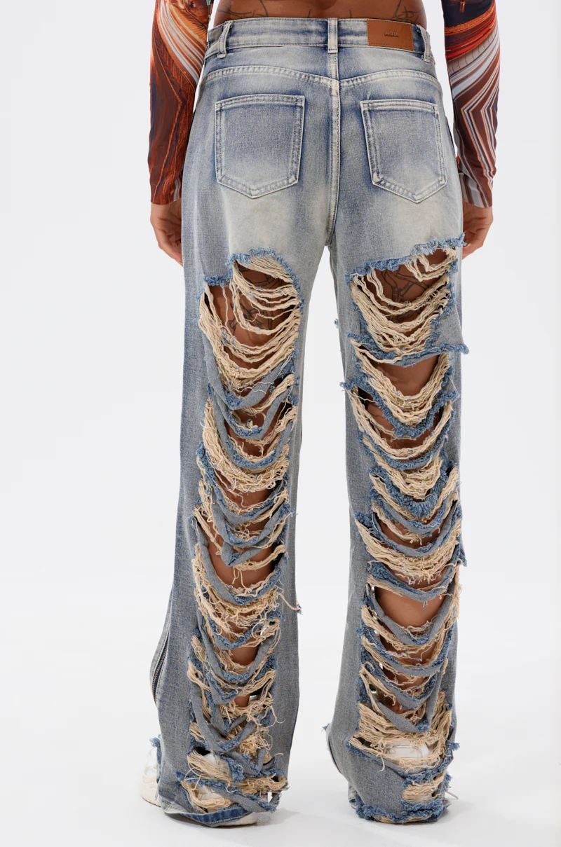 REAL TALK DISTRESSED JEANS - Image 4