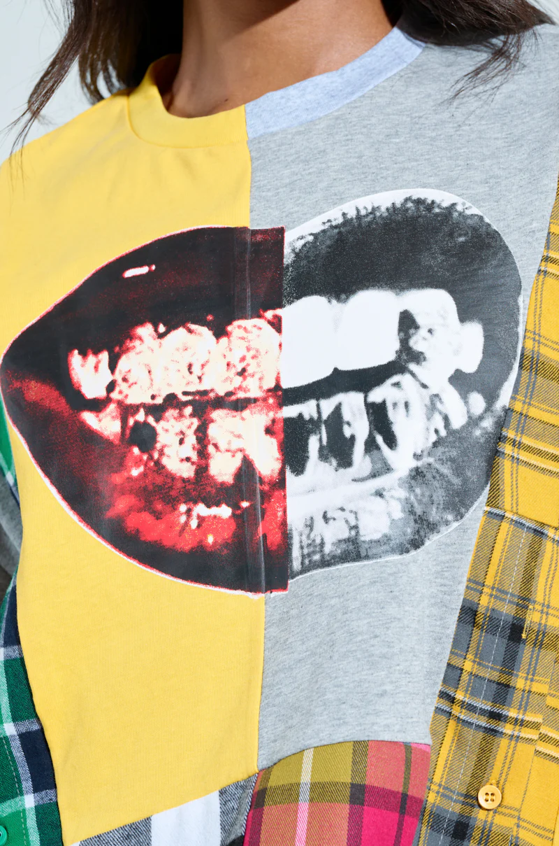 REBUILT OVERSIZED FLANNEL T-SHIRT - Image 8