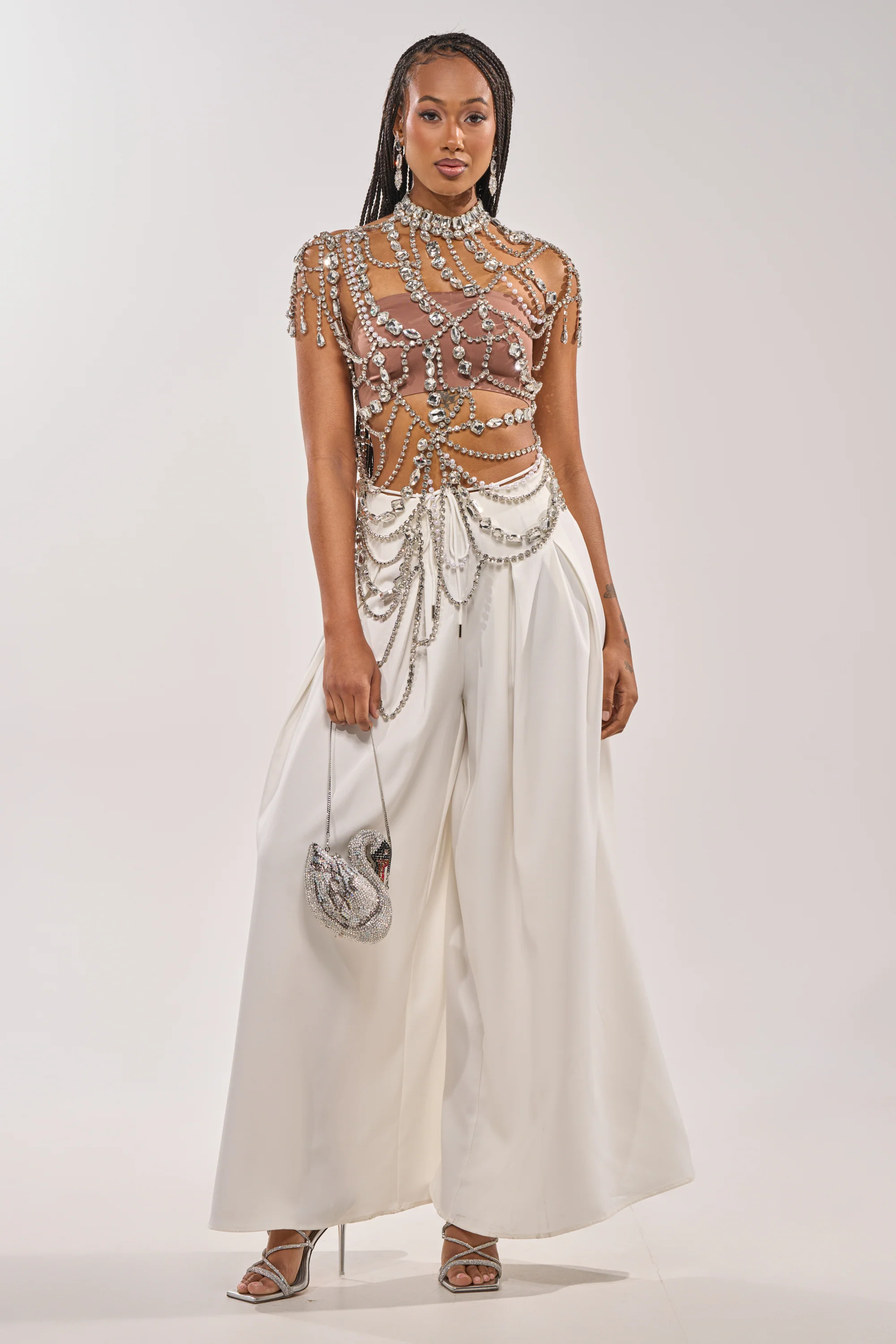 REGAL RHINESTONE CHAIN TOP - Image 8