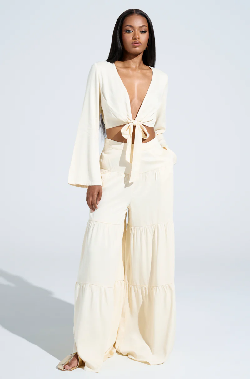 RELAX WITH ME TIE FRONT BLOUSE - Image 5
