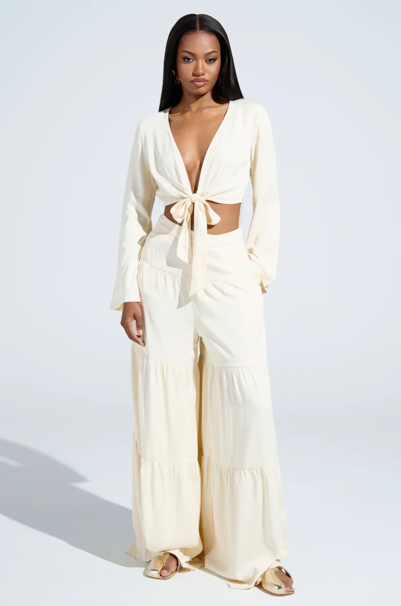 RELAX WITH ME TIE FRONT BLOUSE - Image 6