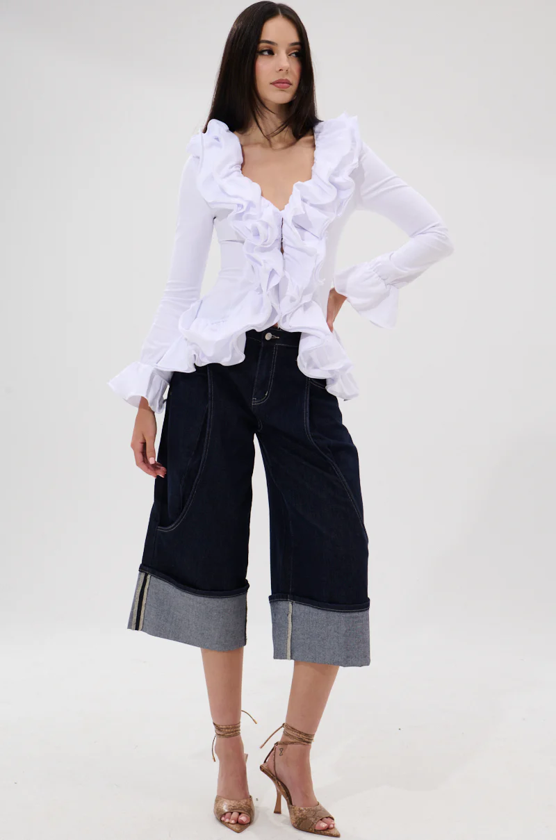 RENAISSANCE RUFFLE DETAIL BLOUSE - Image 7
