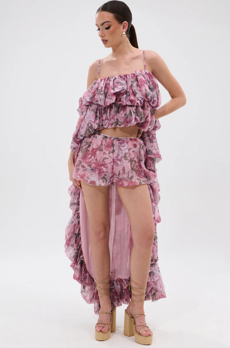 REVERENT FLORAL BLOOMER SHORTS - Image 5