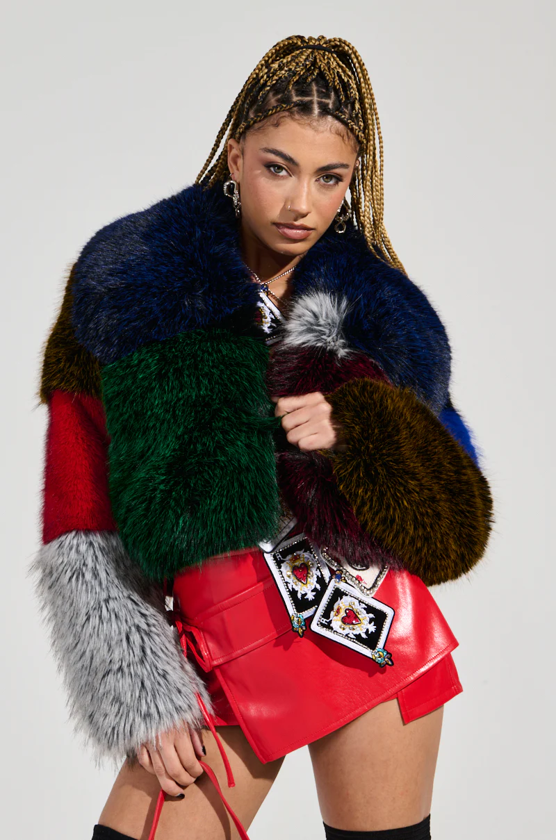 RIOT PATCHWORK FAUX FUR - Image 2