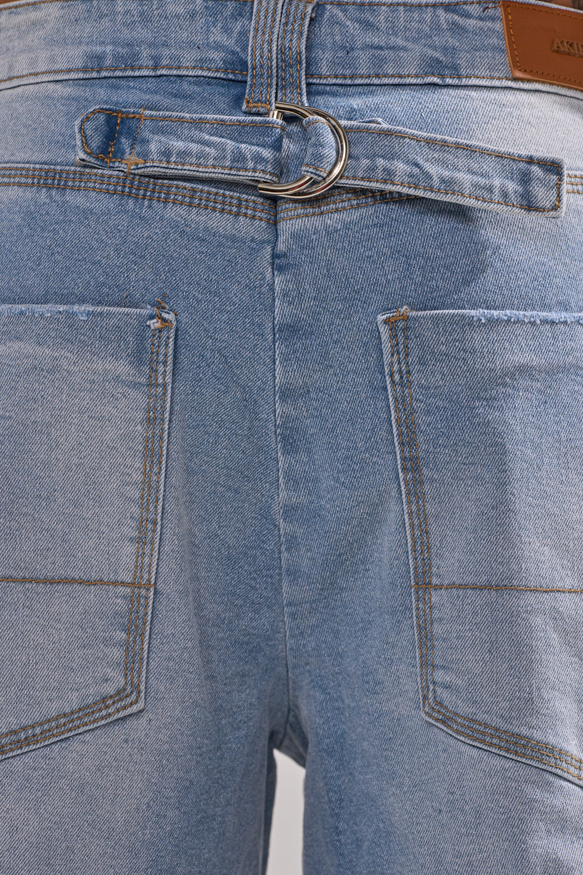 ROCK MY WORLD WIDE-LEG DENIM BERMUDA SHORTS - Image 8