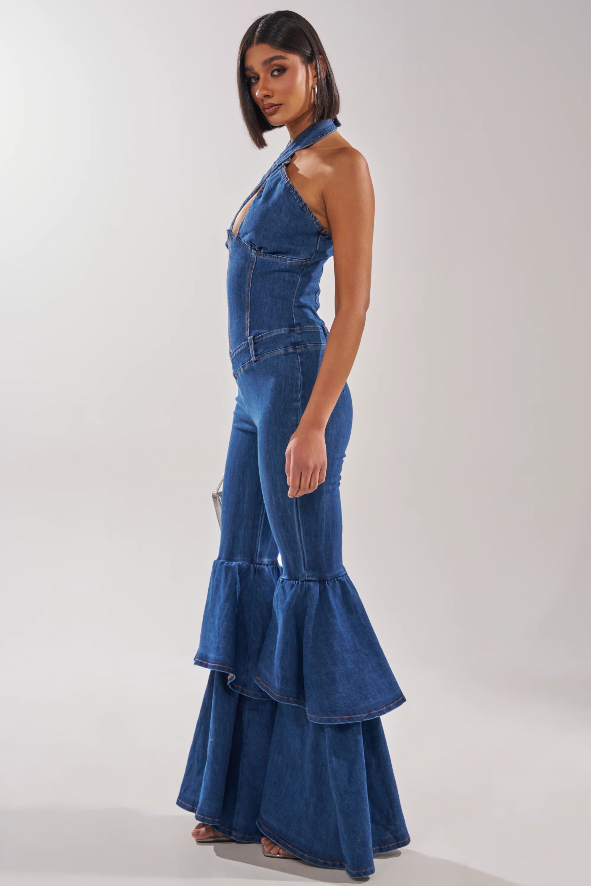 RODEO REBEL DENIM JUMPSUIT - Image 4