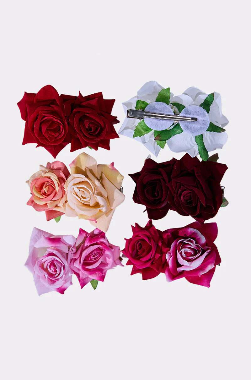 ROSES ARE RED HAIR CLIPS - Image 7