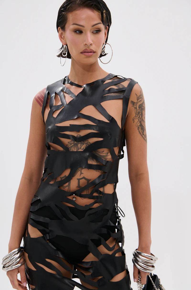 ROUND OF APPLAUSE CUTOUT MAXI DRESS - Image 6