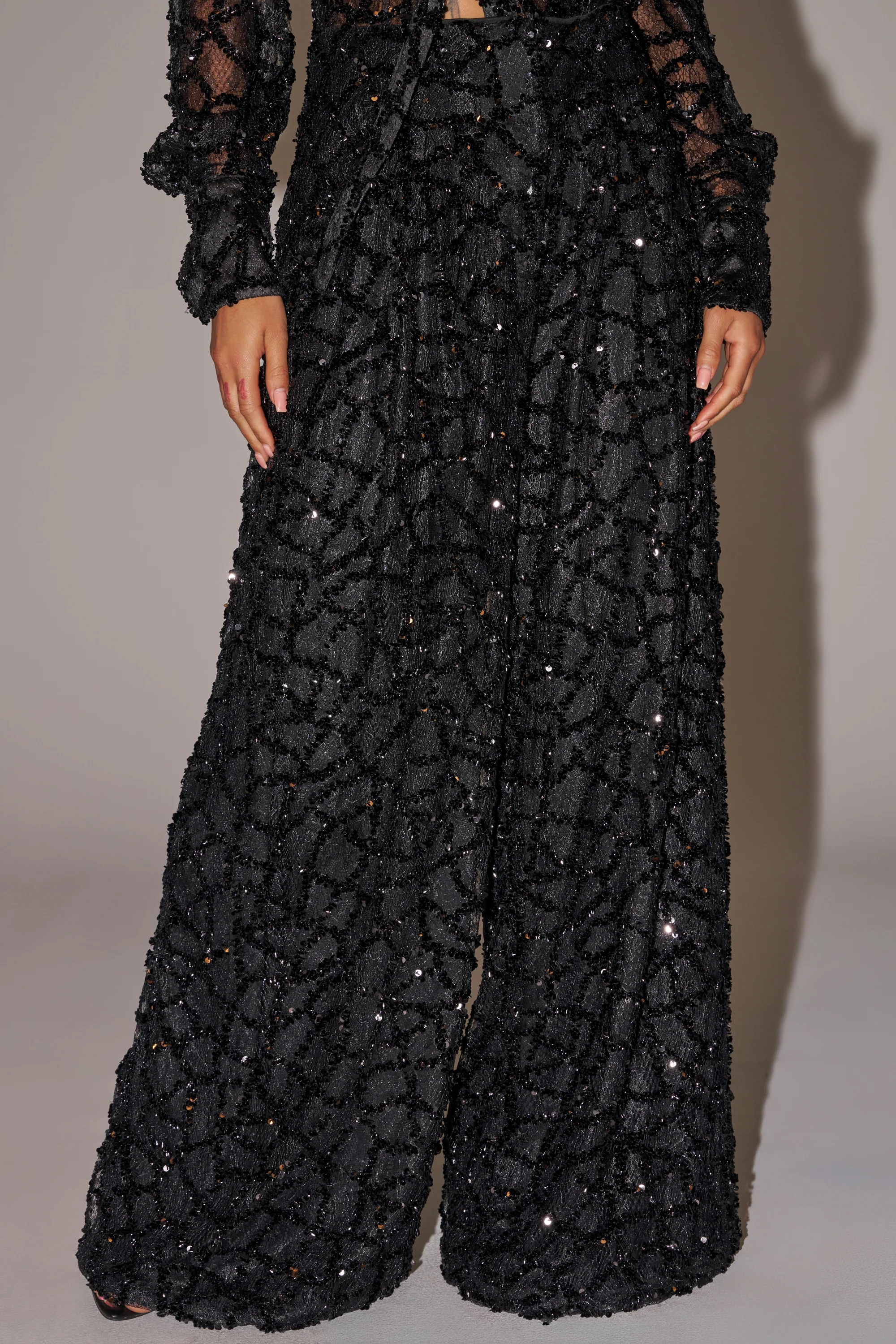 ROXY SEQUIN PALAZZO PANT - Image 2