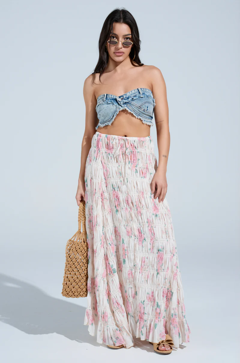 RUBY FLORAL MAXI SKIRT - Image 6