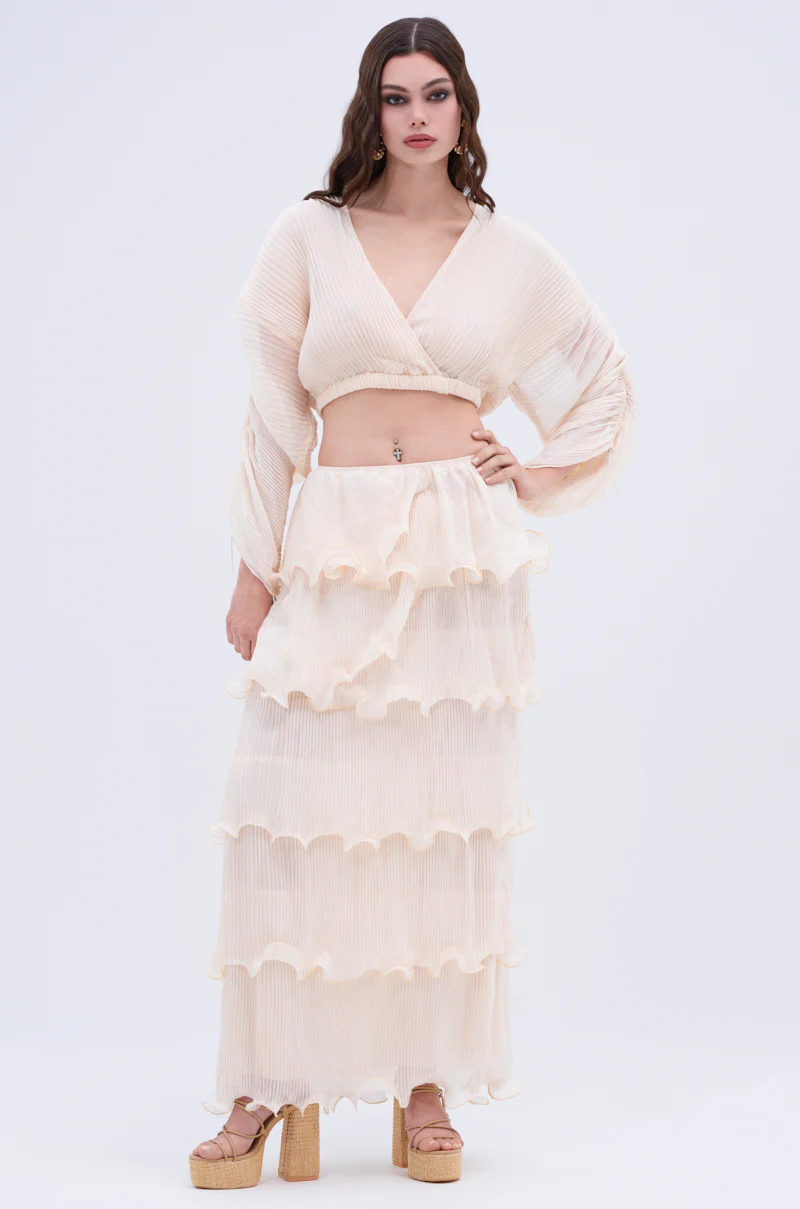 RUFFLE HEAVEN MAXI SKIRT