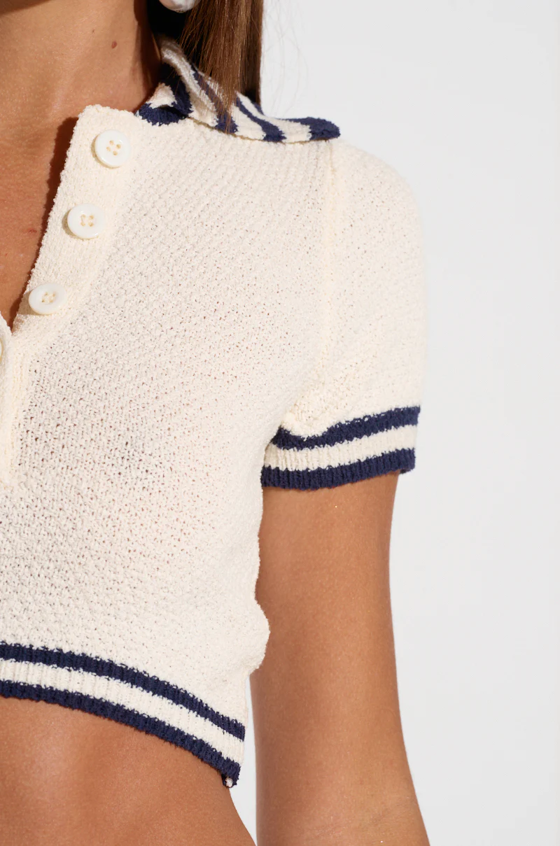 SAIL AWAY WITH ME BUTTON DOWN TOP - Image 7