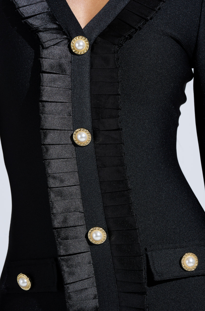 SAKURA BANDAGE RUFFLE MINI DRESS - Image 6