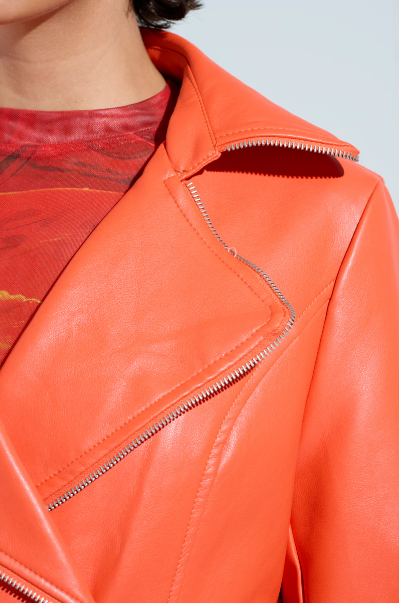 SANDO ZIPPER TRIM TRENCH IN ORANGE - Image 5