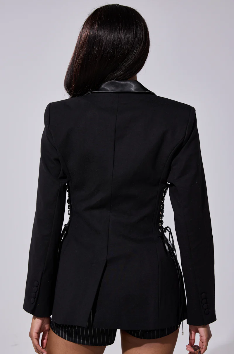 SCARLET CORSETED BLAZER - Image 8