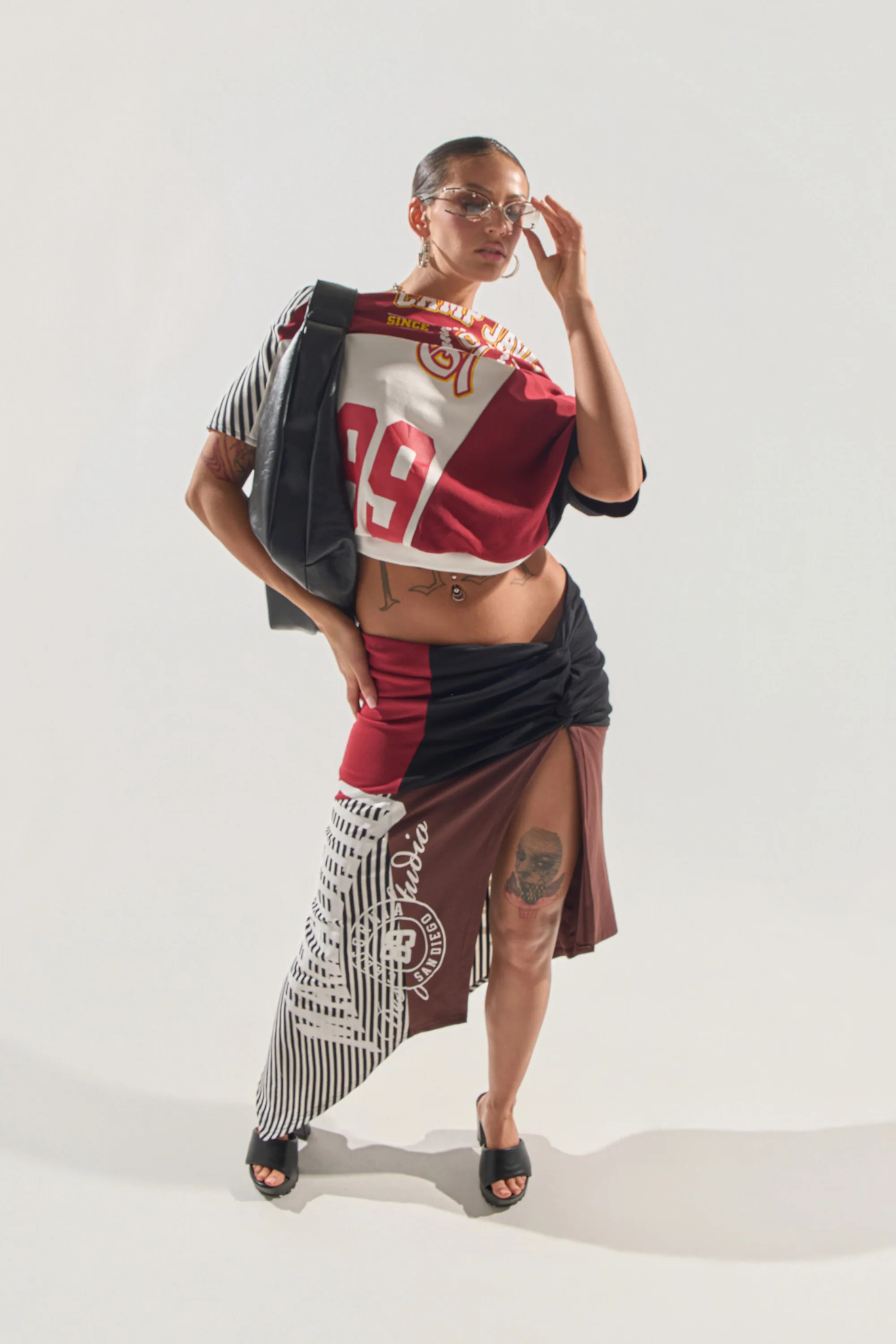 SCHOOL SPIRIT REWORKED MIDI SKIRT - Image 4