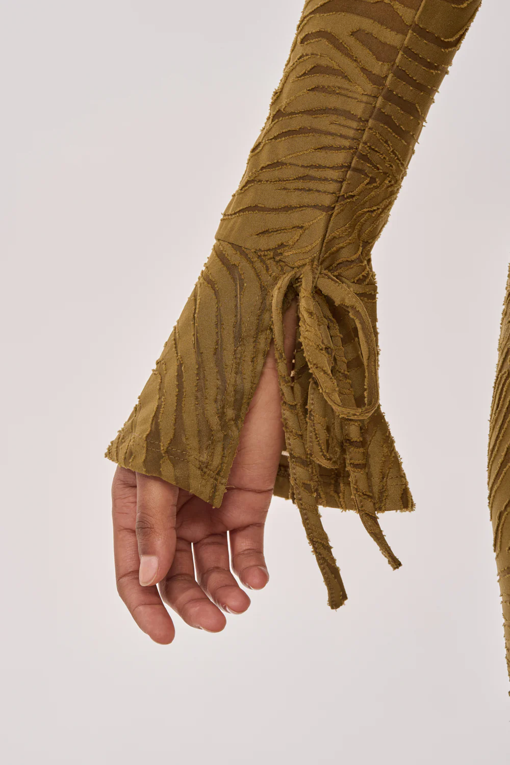SEE ME WIN MESH MINI DRESS IN OLIVE - Image 8