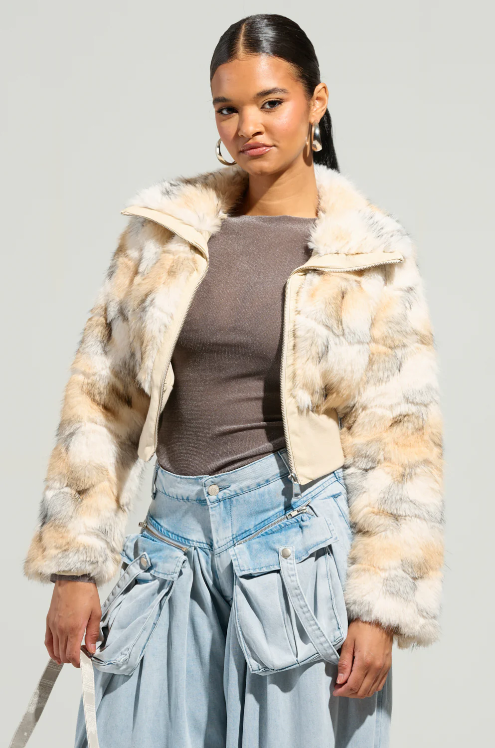 SEE YOU AGAIN FITTED FUR BOMBER - Image 3