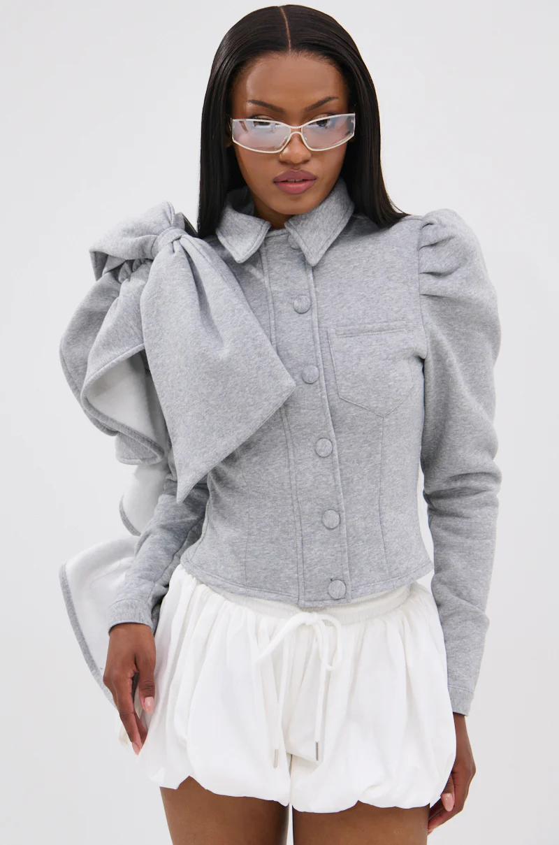 SEIZE THE DAY FRENCH TERRY BLOUSE TOP - Image 3
