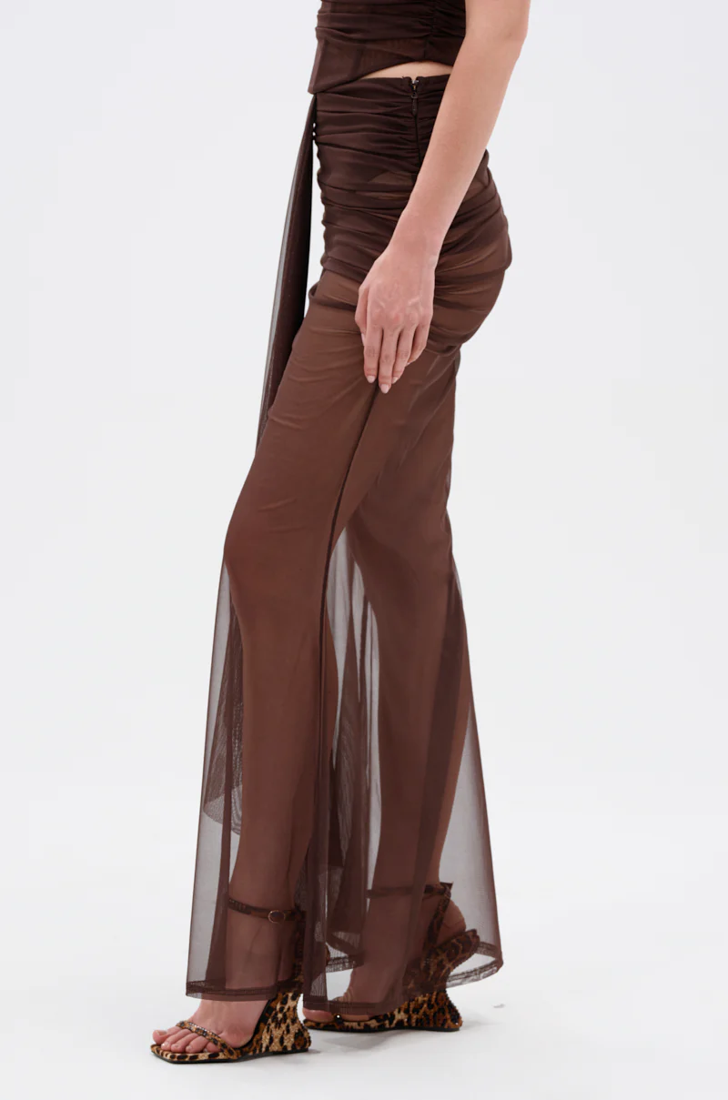 SHAKE IT FOR ME GIRL MESH MAXI SKIRT - Image 4