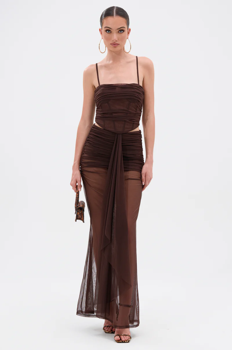 SHAKE IT FOR ME GIRL MESH MAXI SKIRT - Image 6