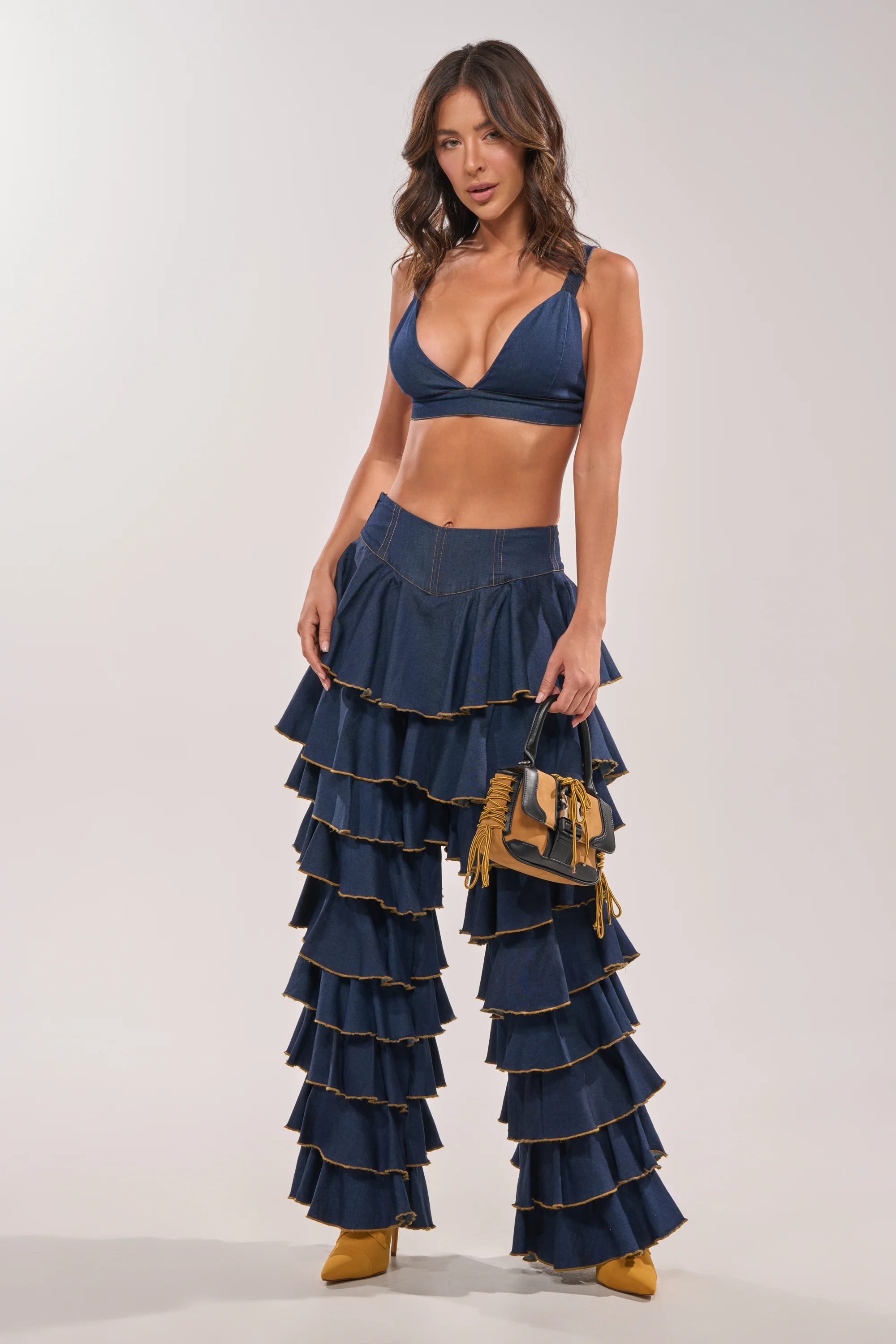 SHAKE IT OUT DENIM BRALETTE - Image 6