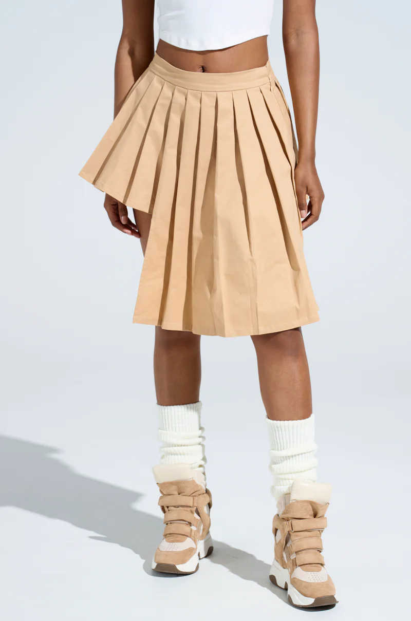 SHARI BABY PLEATED MINI SKIRT - Image 2