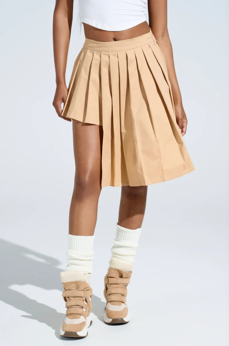 SHARI BABY PLEATED MINI SKIRT - Image 3
