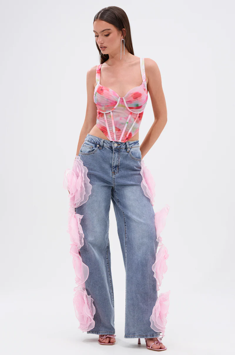 SHELLY OMBRE MESH CORSET - Image 5