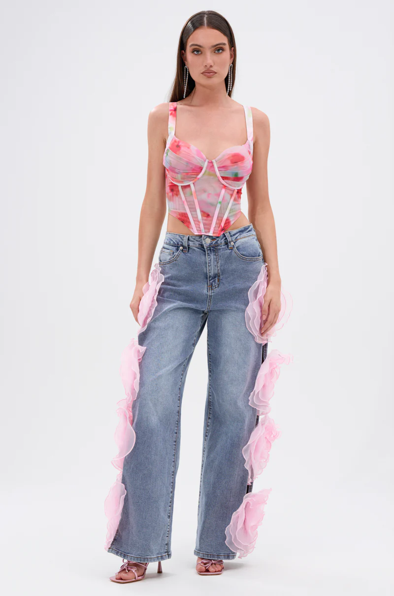 SHELLY OMBRE MESH CORSET - Image 6