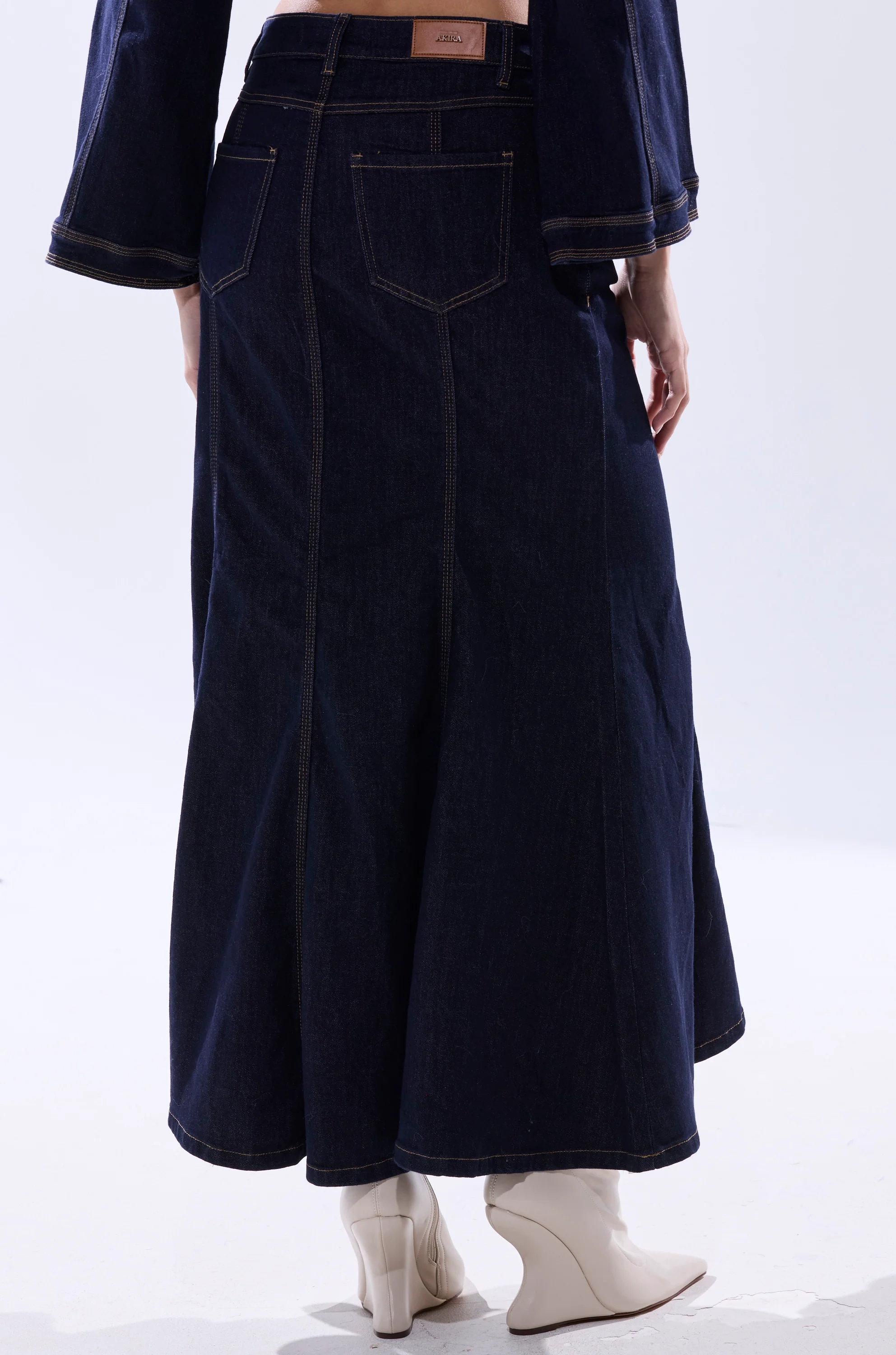 SHES GONE, DANCE ON DENIM MAXI SKIRT - Image 8