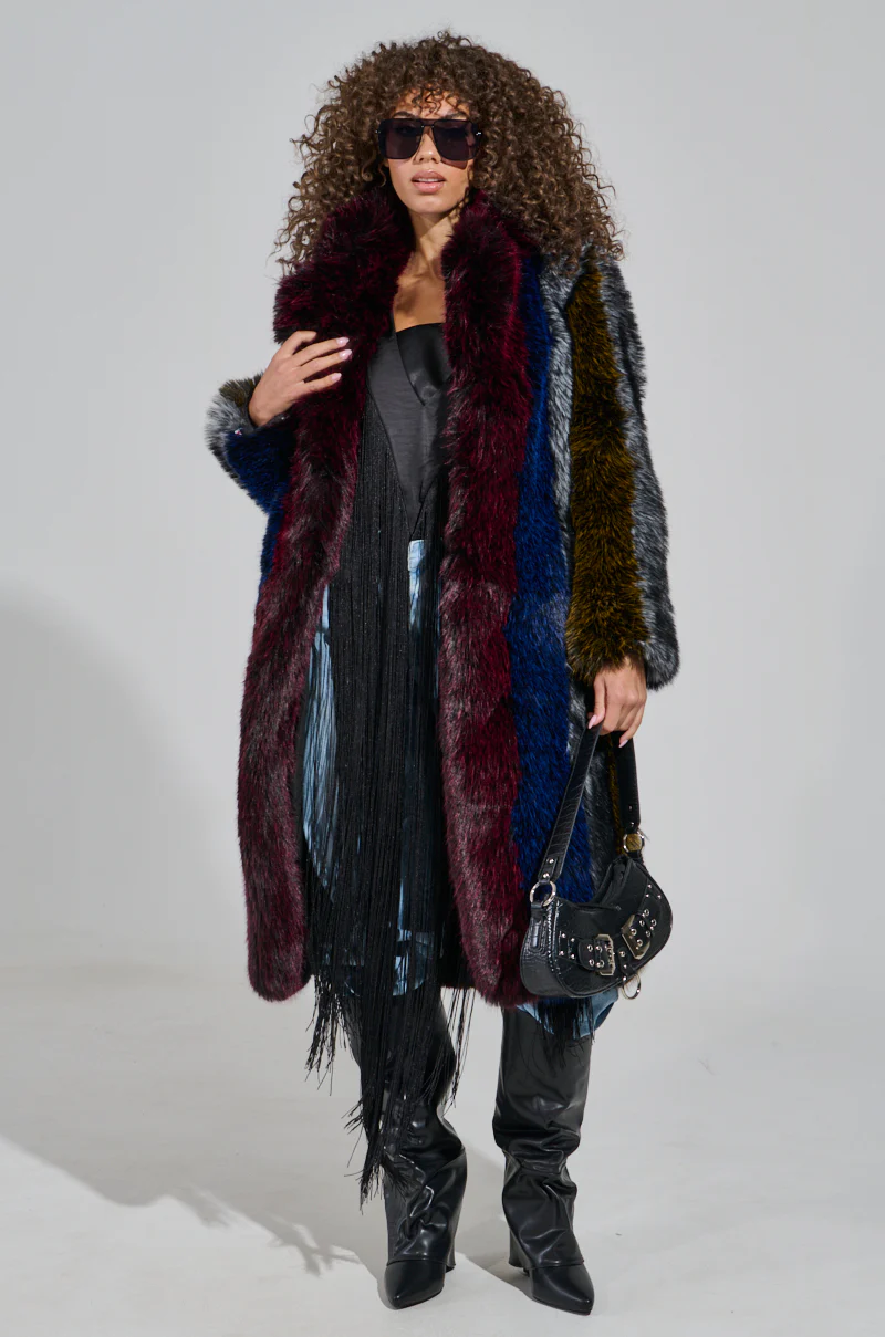 SHIGO FAUX FUR TRENCH - Image 2