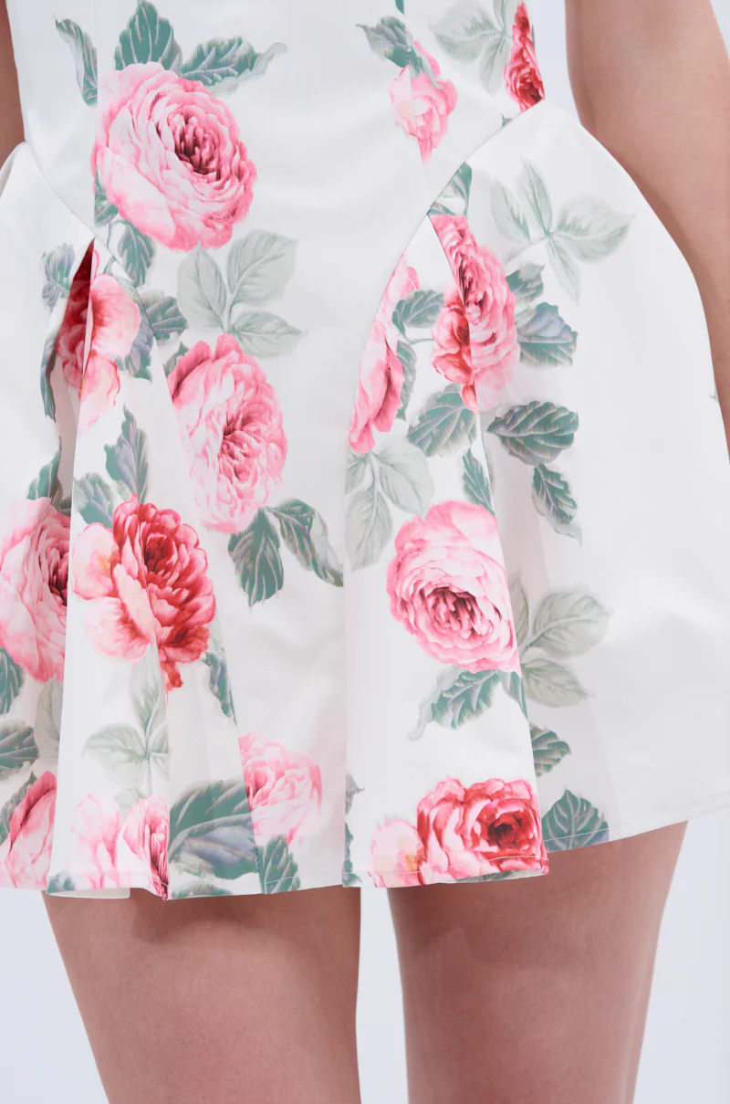 SHOW ME IVORY FLORAL MINI DRESS - Image 7