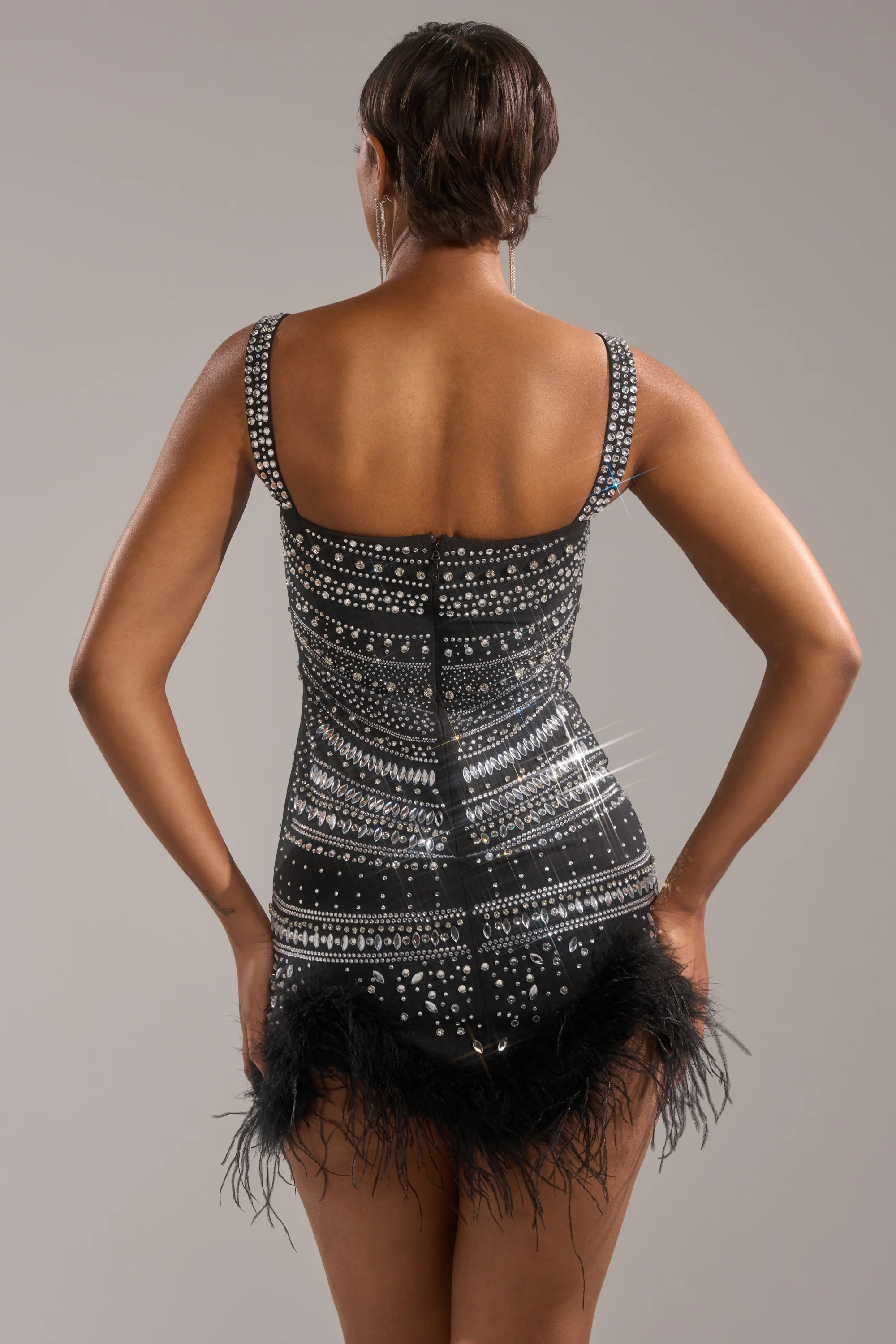 SHOWSTOPPER RHINESTONE MINI DRESS - Image 7