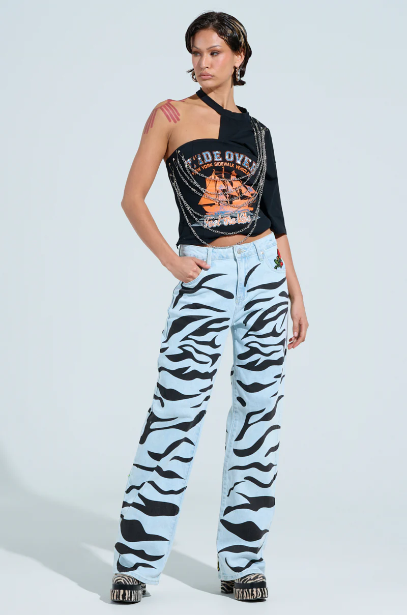 SLEEPING WITH ROSES DENIM PANT - Image 7