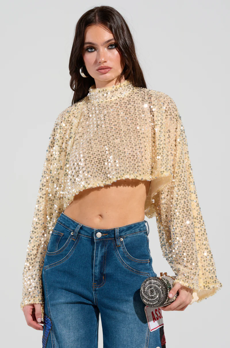 SLYLINE SEQUIN BLOUSE - Image 2