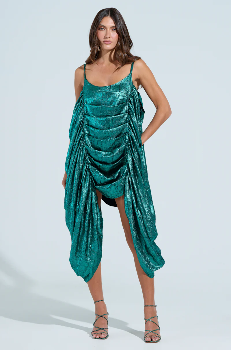 SMOOTH OPERATOR RUCHED MIDI DRESS - Image 3