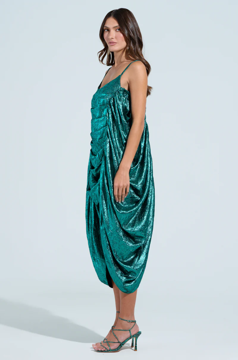 SMOOTH OPERATOR RUCHED MIDI DRESS - Image 4