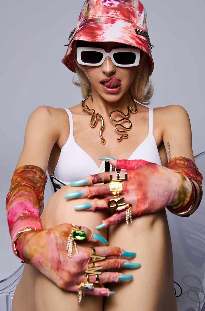 WINDING SNAKE STATEMENT NECKLACE - Image 2