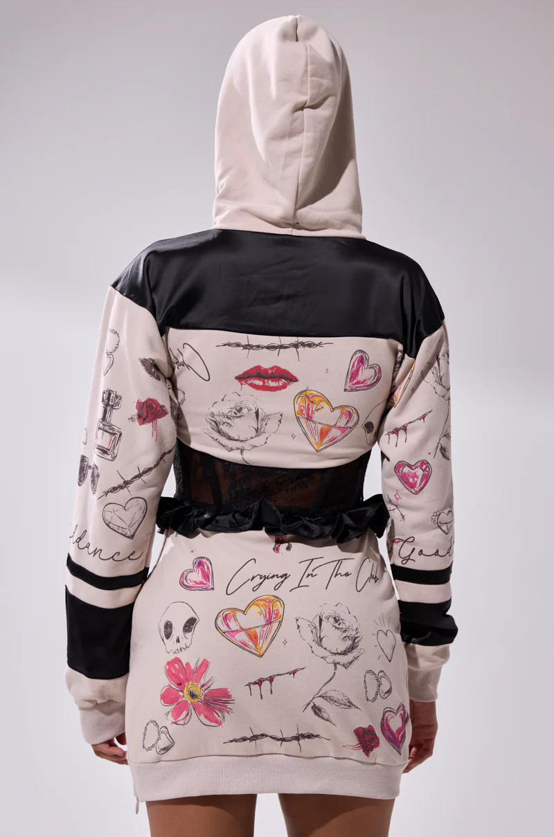 SNATCH ME UP CORSET SWEATSHIRT DRESS - Image 6