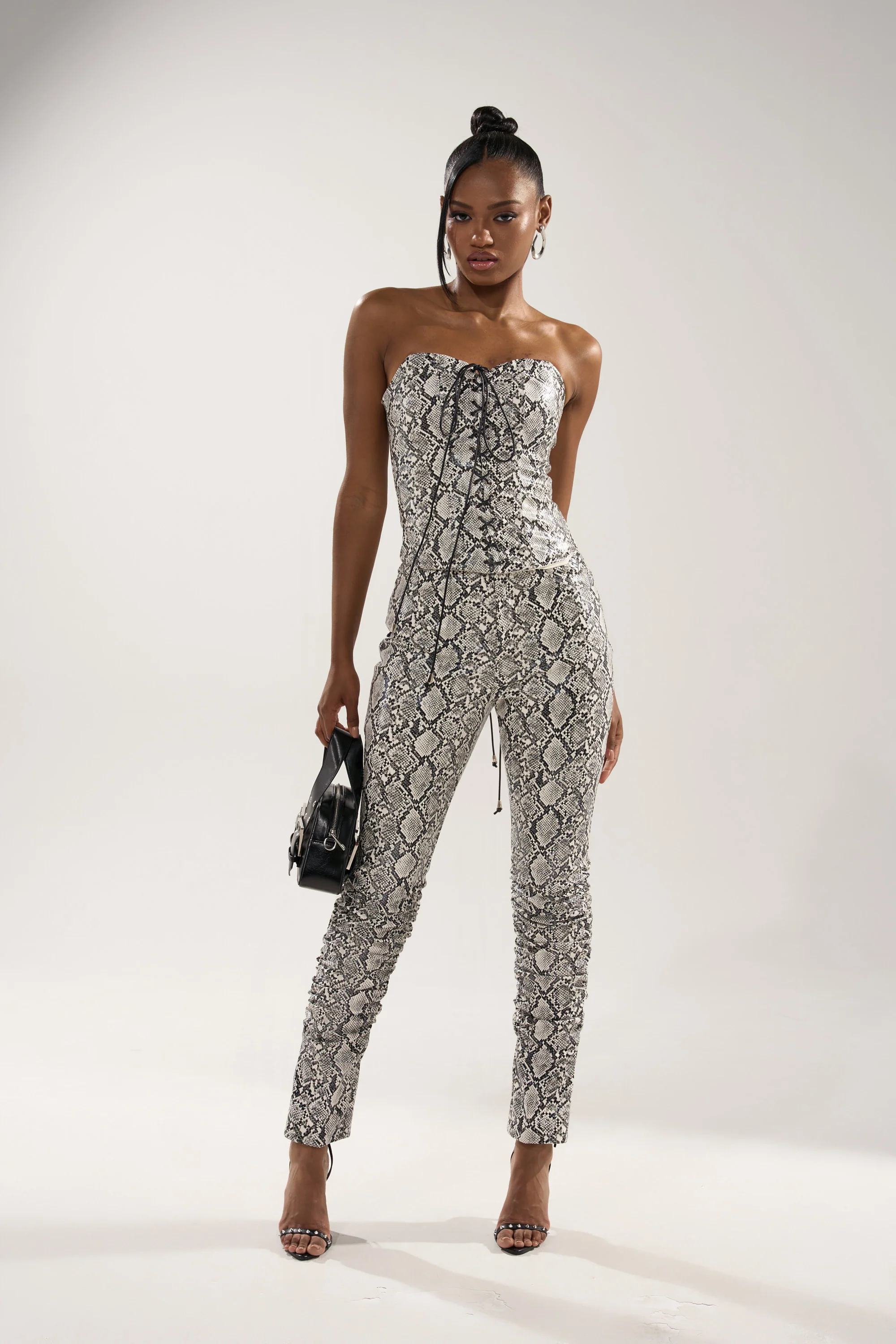 SNEAKY LITTLE SNAKE TROUSER  WITH LACEUP ON BUTT - Image 5