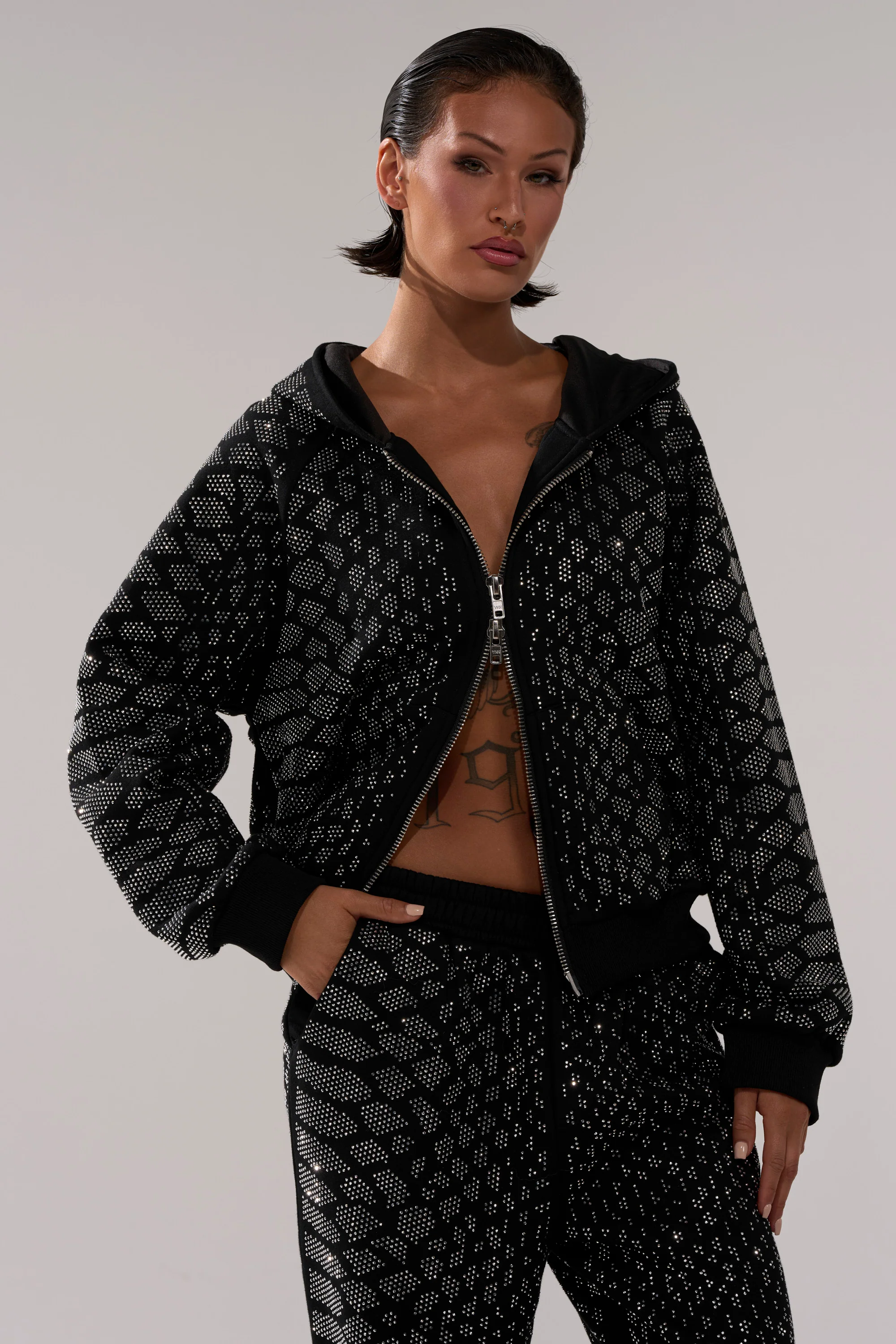 SNEAKY LITTLE SNAKE ZIP UP SWEATSHIRT - Image 3