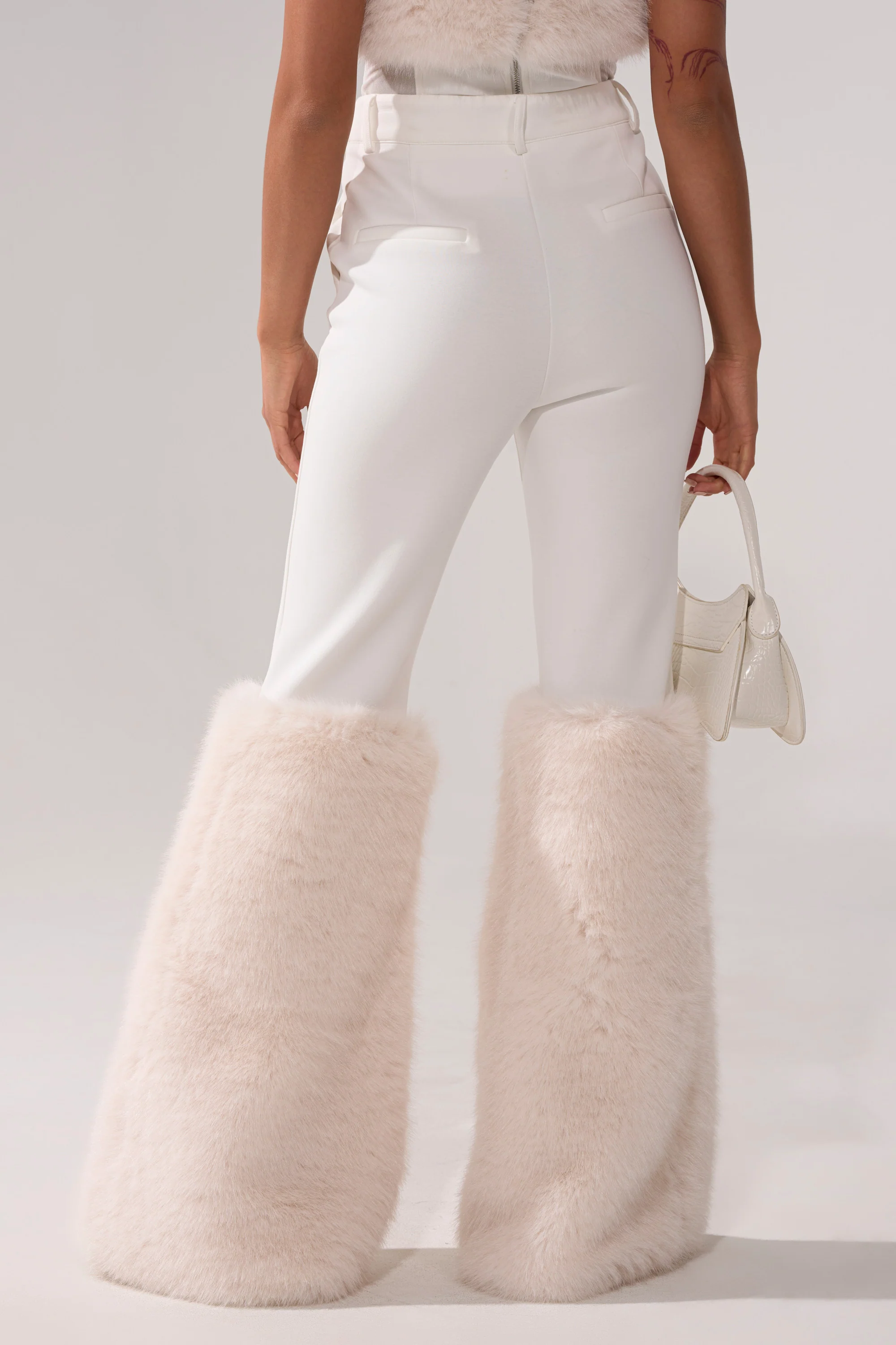 SNOW BUNNY TROUSER WITH FUR CUFF - Image 4
