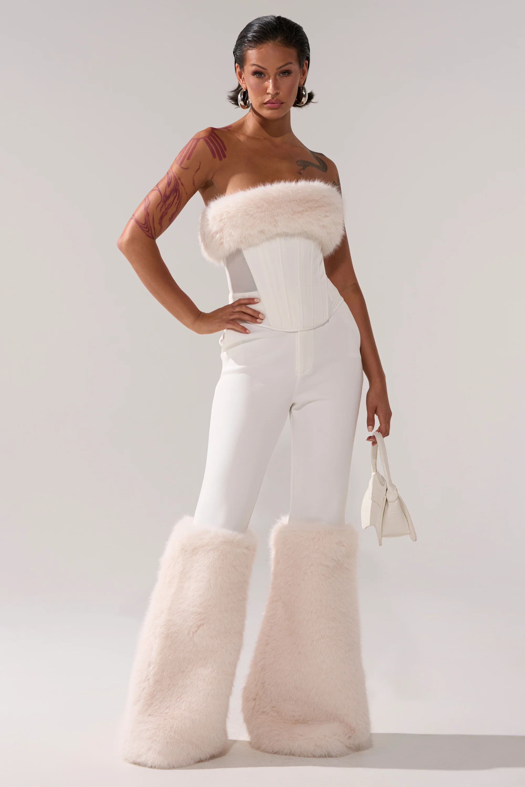 SNOW BUNNY TROUSER WITH FUR CUFF - Image 7