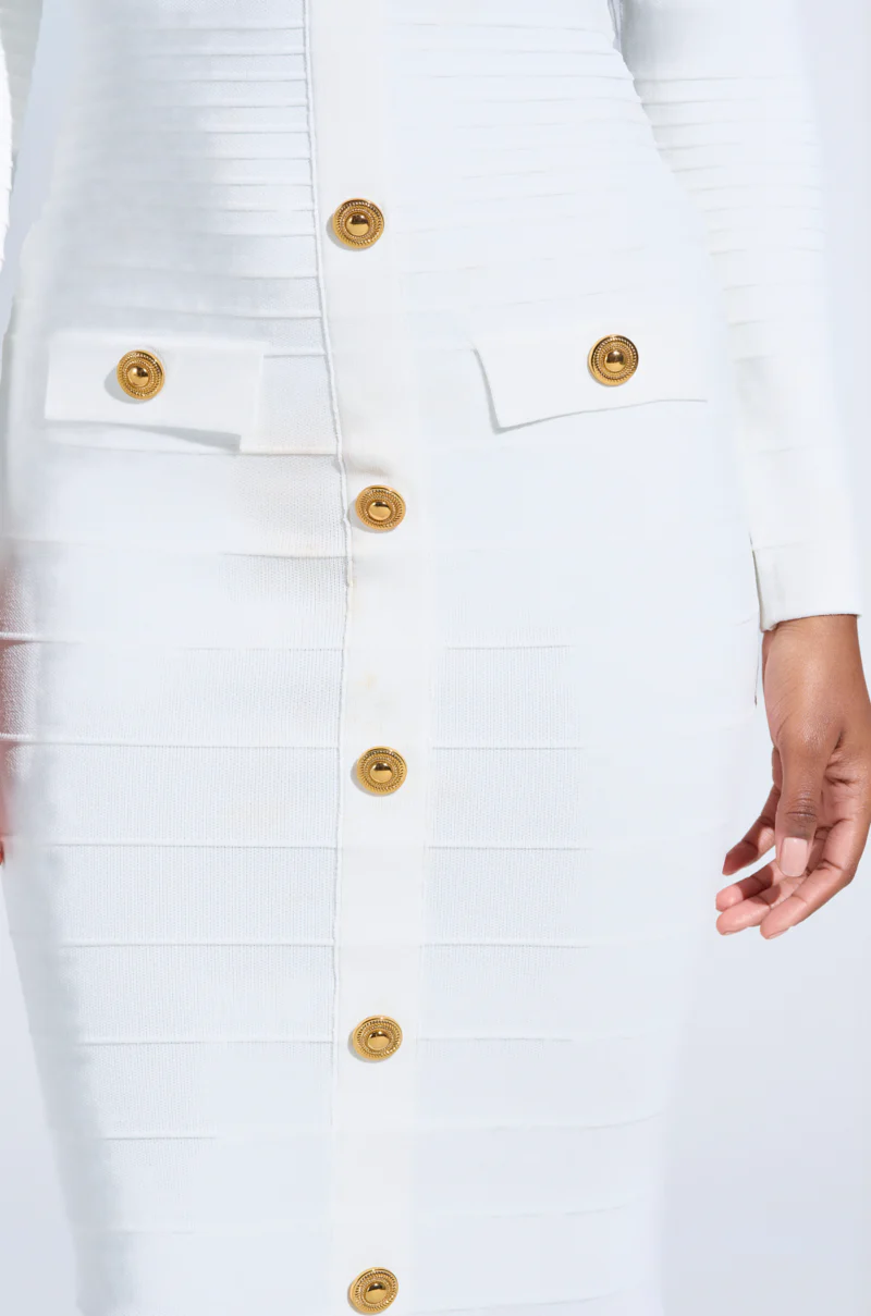 SOMEWHERE ON A BOAT BANDAGE MIDI DRESS - Image 5