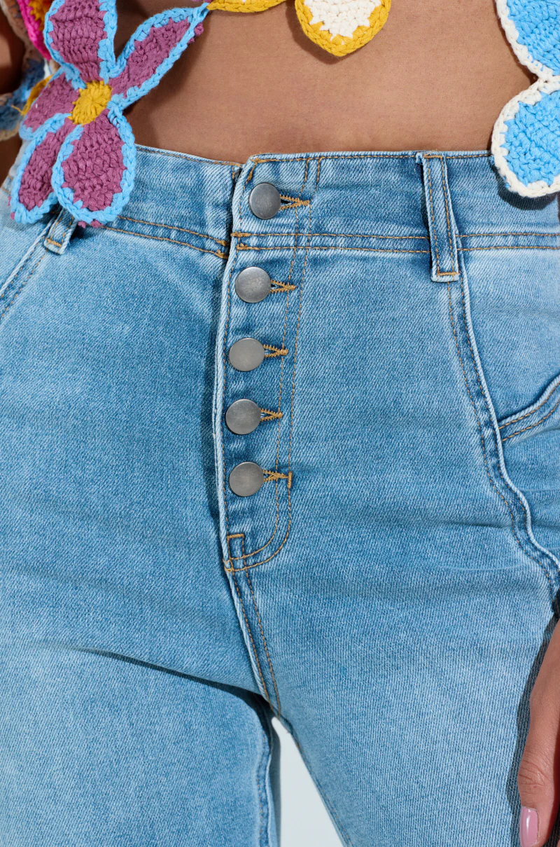 SOPHIA FLARE LEG DENIM JEANS - Image 7