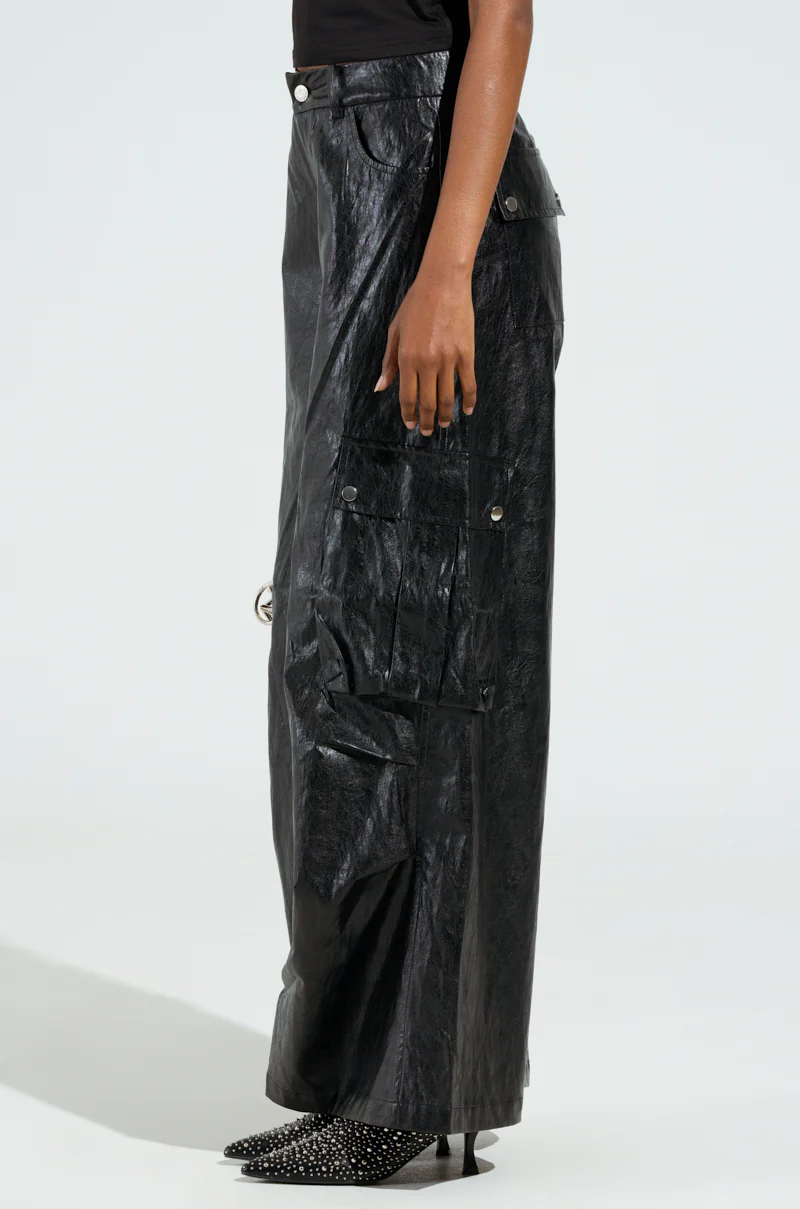 SOPHIE FAUX LEATHER TROUSER - Image 4